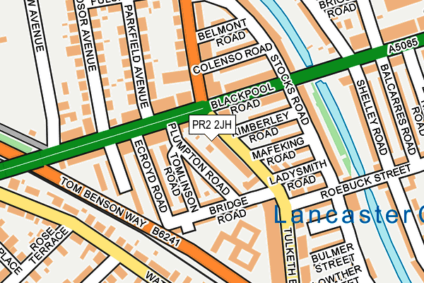 PR2 2JH map - OS OpenMap – Local (Ordnance Survey)