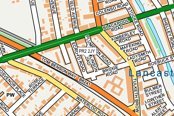PR2 2JY map - OS OpenMap – Local (Ordnance Survey)