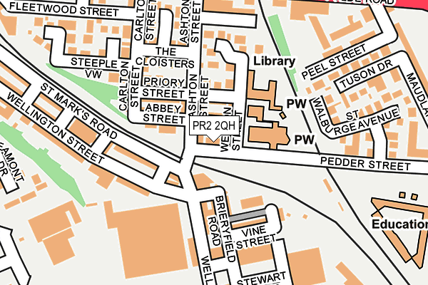 PR2 2QH map - OS OpenMap – Local (Ordnance Survey)