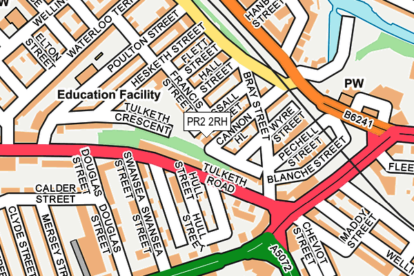 PR2 2RH map - OS OpenMap – Local (Ordnance Survey)
