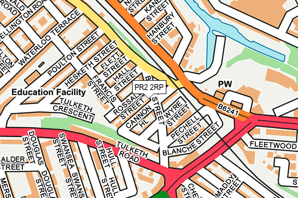 PR2 2RP map - OS OpenMap – Local (Ordnance Survey)