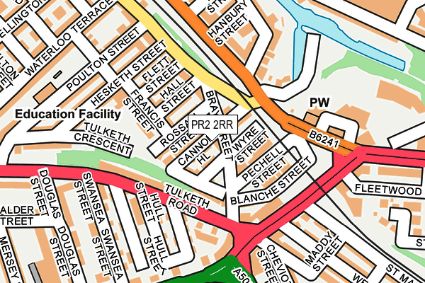 PR2 2RR map - OS OpenMap – Local (Ordnance Survey)