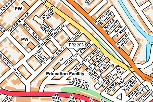 PR2 2SB map - OS OpenMap – Local (Ordnance Survey)