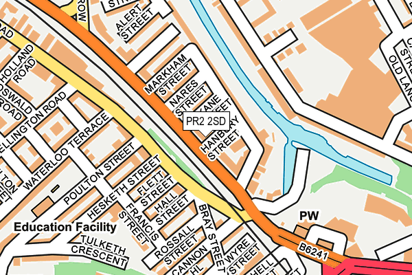 PR2 2SD map - OS OpenMap – Local (Ordnance Survey)
