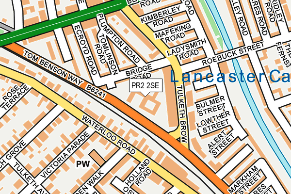 PR2 2SE map - OS OpenMap – Local (Ordnance Survey)