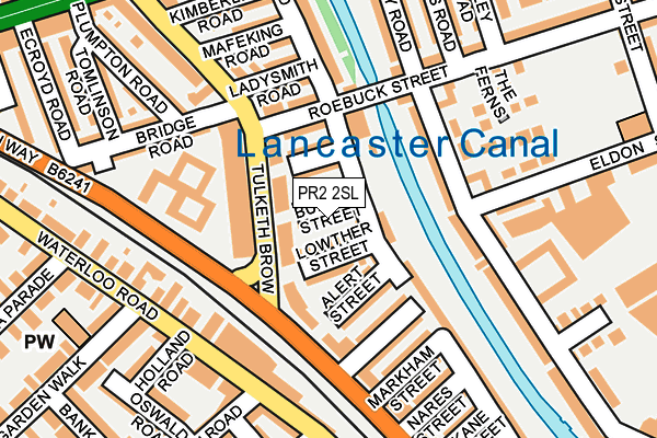 PR2 2SL map - OS OpenMap – Local (Ordnance Survey)