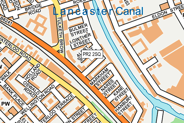 PR2 2SQ map - OS OpenMap – Local (Ordnance Survey)