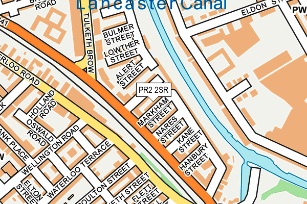 PR2 2SR map - OS OpenMap – Local (Ordnance Survey)