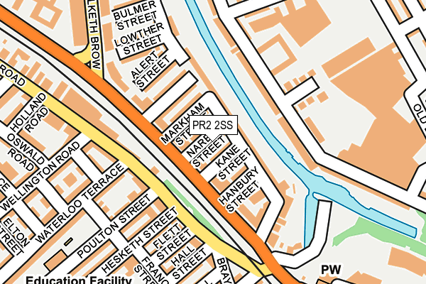 PR2 2SS map - OS OpenMap – Local (Ordnance Survey)