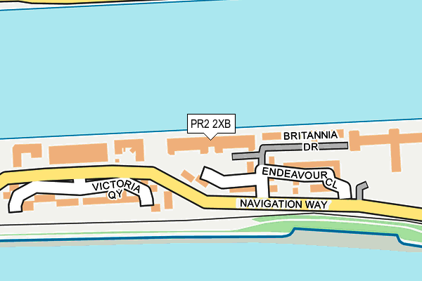 PR2 2XB map - OS OpenMap – Local (Ordnance Survey)