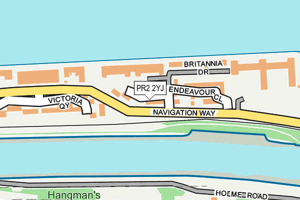 PR2 2YJ map - OS OpenMap – Local (Ordnance Survey)