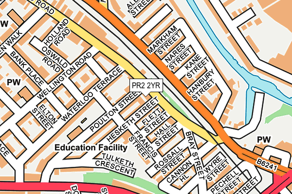 PR2 2YR map - OS OpenMap – Local (Ordnance Survey)