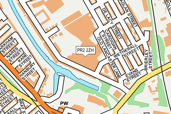 PR2 2ZH map - OS OpenMap – Local (Ordnance Survey)