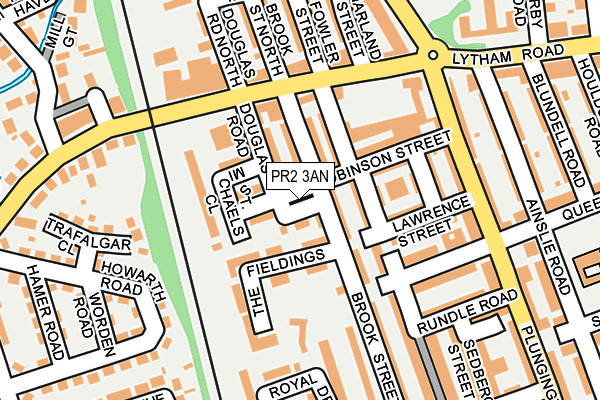 PR2 3AN map - OS OpenMap – Local (Ordnance Survey)