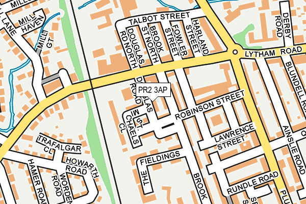 PR2 3AP map - OS OpenMap – Local (Ordnance Survey)