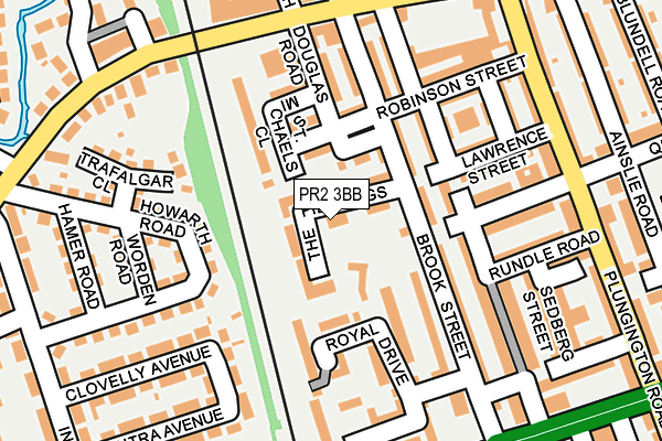 PR2 3BB map - OS OpenMap – Local (Ordnance Survey)