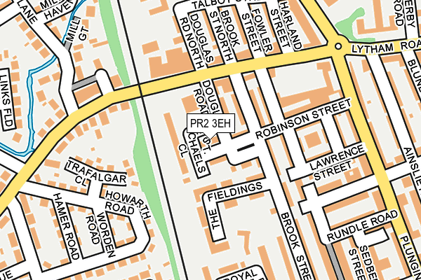 PR2 3EH map - OS OpenMap – Local (Ordnance Survey)