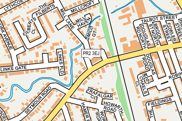 PR2 3EJ map - OS OpenMap – Local (Ordnance Survey)
