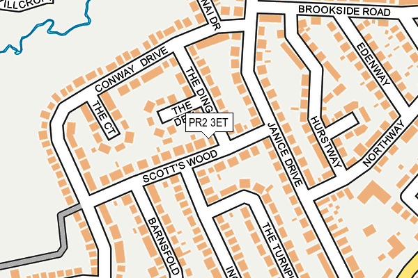 PR2 3ET map - OS OpenMap – Local (Ordnance Survey)