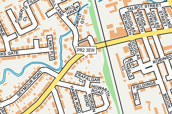 PR2 3EW map - OS OpenMap – Local (Ordnance Survey)