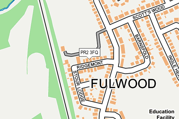 PR2 3FQ map - OS OpenMap – Local (Ordnance Survey)