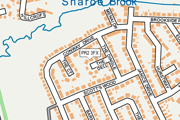 PR2 3FX map - OS OpenMap – Local (Ordnance Survey)