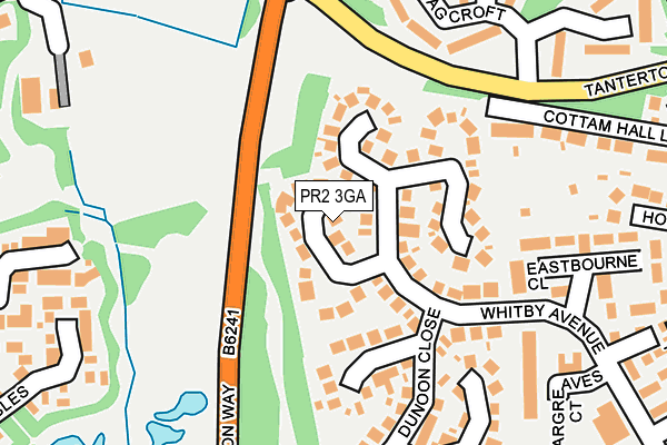 PR2 3GA map - OS OpenMap – Local (Ordnance Survey)