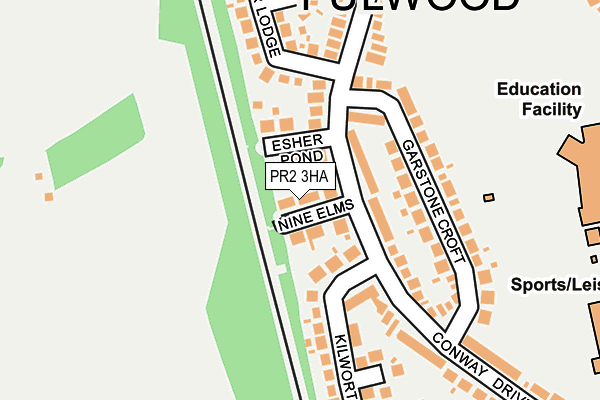 PR2 3HA map - OS OpenMap – Local (Ordnance Survey)