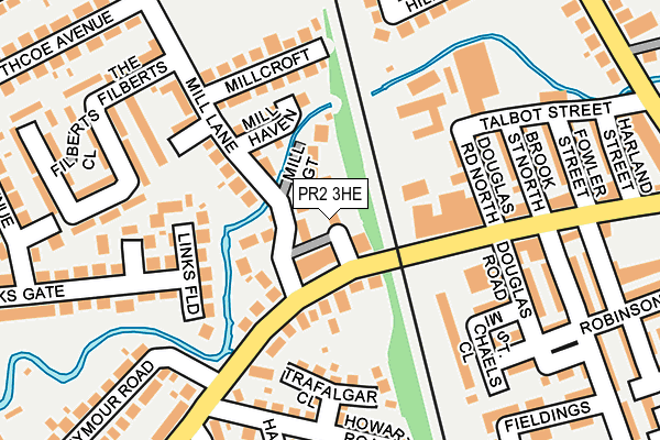 PR2 3HE map - OS OpenMap – Local (Ordnance Survey)