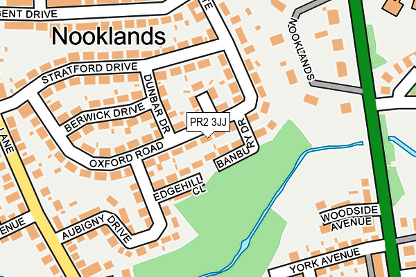 PR2 3JJ map - OS OpenMap – Local (Ordnance Survey)