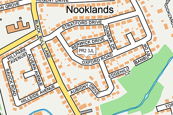 PR2 3JL map - OS OpenMap – Local (Ordnance Survey)