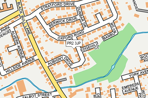 PR2 3JP map - OS OpenMap – Local (Ordnance Survey)