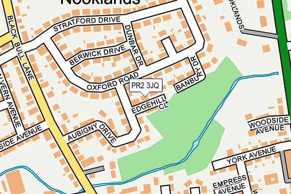 PR2 3JQ map - OS OpenMap – Local (Ordnance Survey)