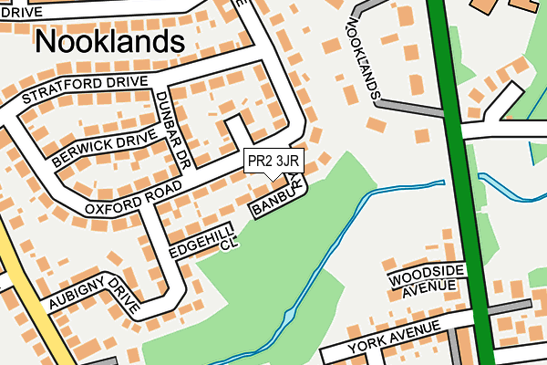 PR2 3JR map - OS OpenMap – Local (Ordnance Survey)