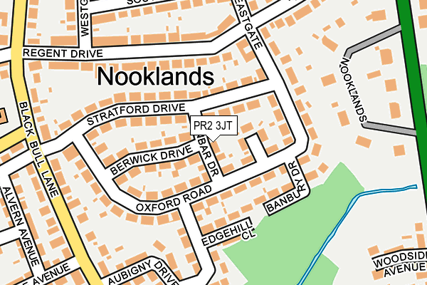 PR2 3JT map - OS OpenMap – Local (Ordnance Survey)