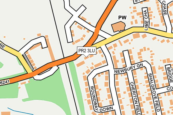 PR2 3LU map - OS OpenMap – Local (Ordnance Survey)