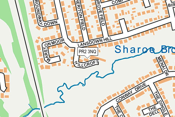 PR2 3NQ map - OS OpenMap – Local (Ordnance Survey)