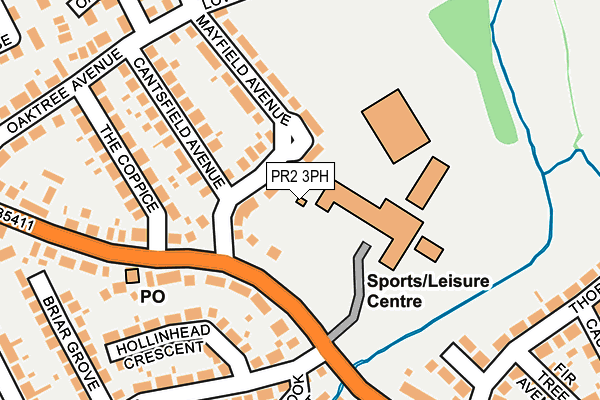 PR2 3PH map - OS OpenMap – Local (Ordnance Survey)