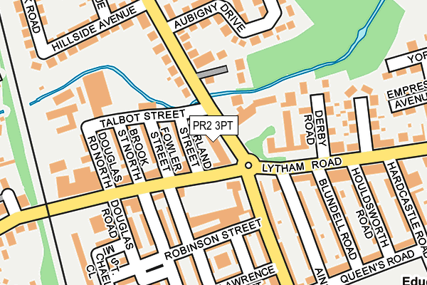 PR2 3PT map - OS OpenMap – Local (Ordnance Survey)