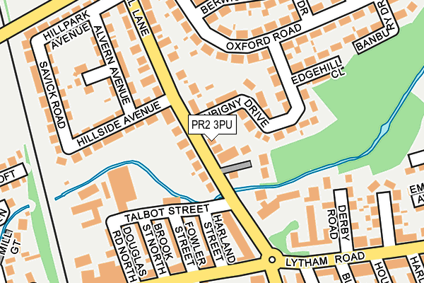 PR2 3PU map - OS OpenMap – Local (Ordnance Survey)