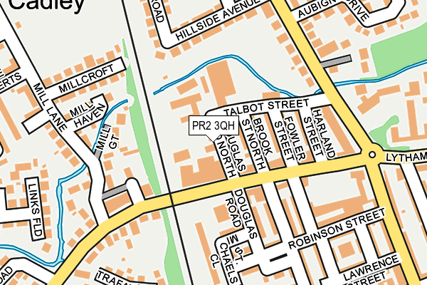 PR2 3QH map - OS OpenMap – Local (Ordnance Survey)