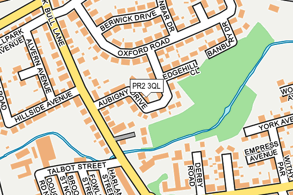 PR2 3QL map - OS OpenMap – Local (Ordnance Survey)