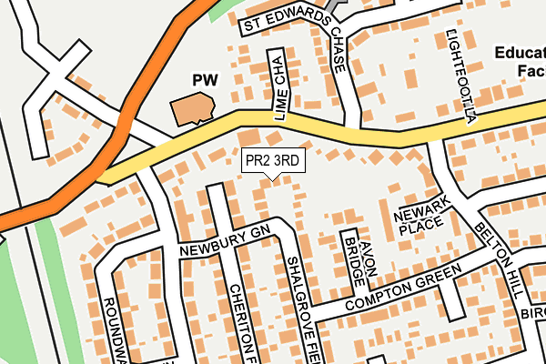 PR2 3RD map - OS OpenMap – Local (Ordnance Survey)