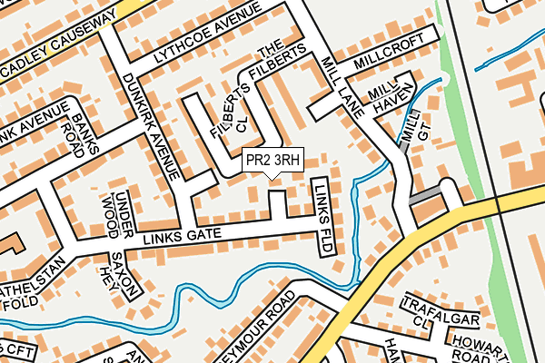 PR2 3RH map - OS OpenMap – Local (Ordnance Survey)