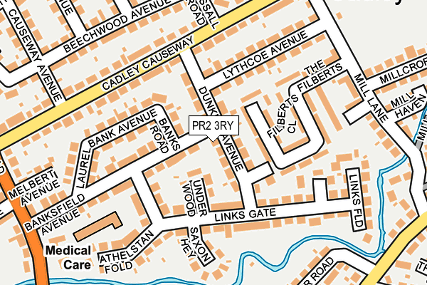 PR2 3RY map - OS OpenMap – Local (Ordnance Survey)