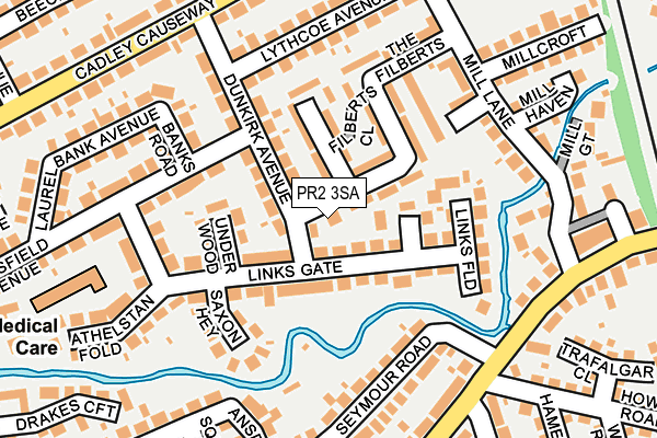 PR2 3SA map - OS OpenMap – Local (Ordnance Survey)