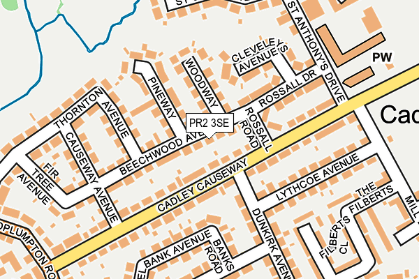 PR2 3SE map - OS OpenMap – Local (Ordnance Survey)