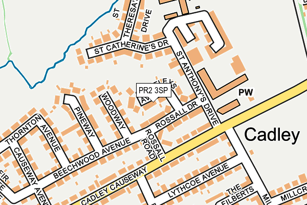 PR2 3SP map - OS OpenMap – Local (Ordnance Survey)