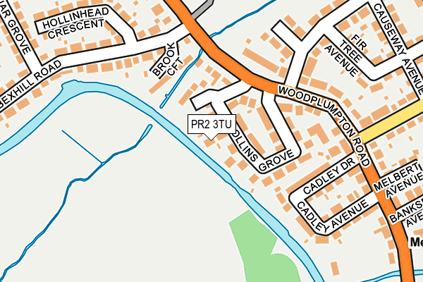 PR2 3TU map - OS OpenMap – Local (Ordnance Survey)