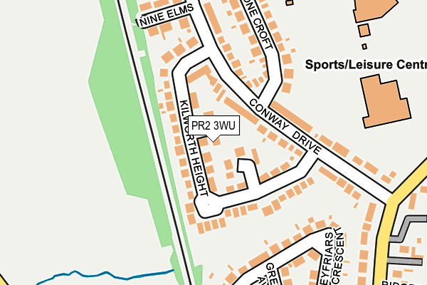 PR2 3WU map - OS OpenMap – Local (Ordnance Survey)